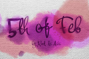 5th of Feb: A Striking Script Font for Editorial Design