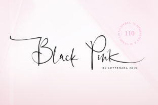 Black Pink Family Font for Editorial Design