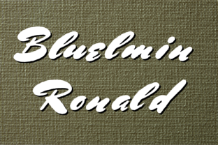 Bluelmin Ronald: A Bold Handwritten Font for Creative Branding