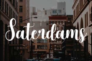 Bring Your Creations to Life with Saterdams Font