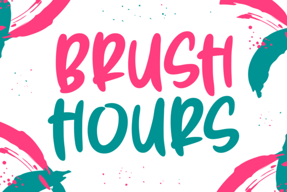 Brush Hours Font: Adding Energy to Campaign Visuals