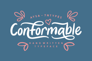 Conformable Font: Elegant Script for Editorial Design