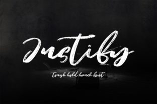 Justify Font: Hand Brushed Script for Makers