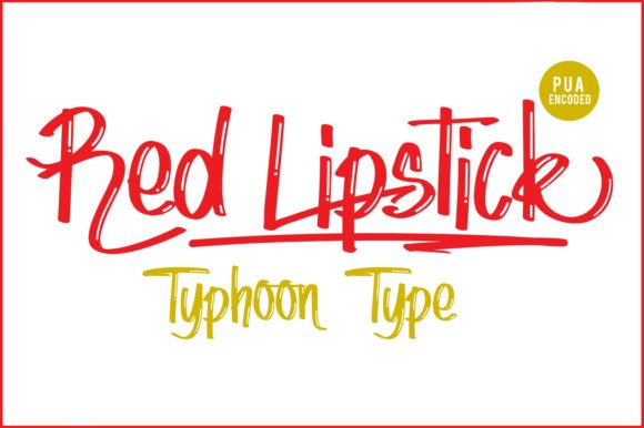 Red Lipstick Font: Bold Branding for Small Business