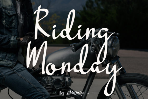 Riding Monday Font: Elegant Script for Web Design