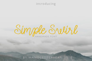 Simple Swirl Family: A Handwritten Font for Editorial Elegance
