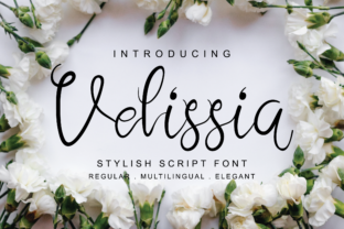 Velissia Font: Elegant Script for Handmade Products