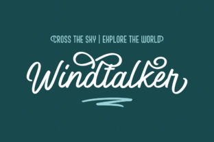 Windtalker Font: A Casual Script for Handmade Products